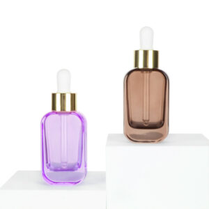 Amber Square Serum Dropper Bottle