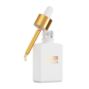 Black Beard Oil Glass Dropper Bottle