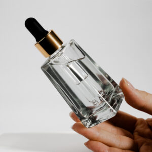 Clear Essential Oil Serum Bottle